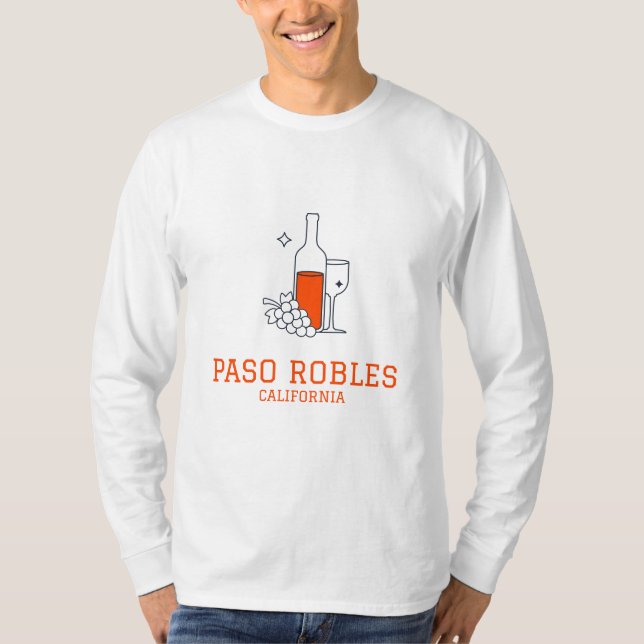 Paso Robles - California Long Sleeve T-Shirt (Front)