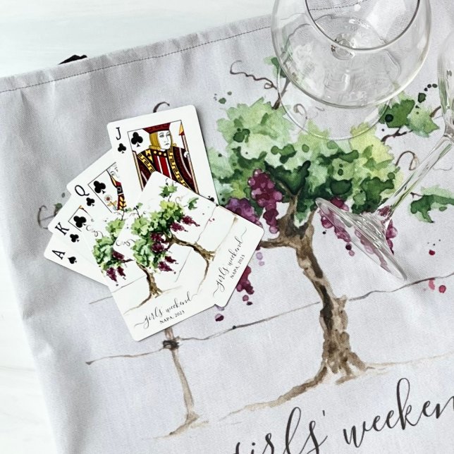 Paso Robles Vineyard Winery Girls’ Weekend Playing Cards (Creator Uploaded)