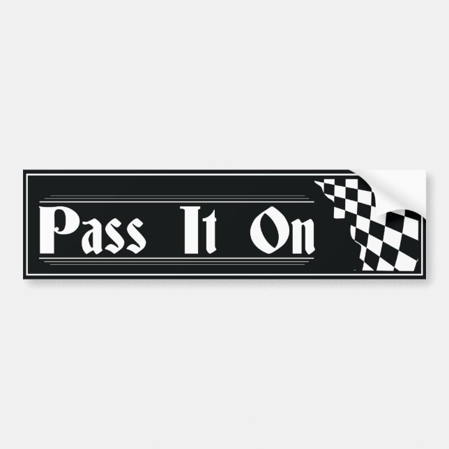 Pass It On bumber sticker recovery slogan AA (Front)
