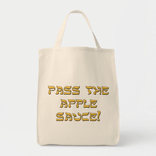 Pass the Apple Sauce Tote Bag (Front)