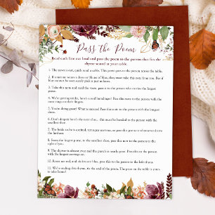 Pass the Poem   Autumn Fall Floral