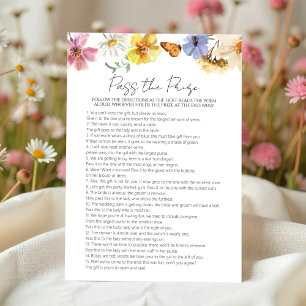 Pass the Prize Boho Bridal Shower Game card