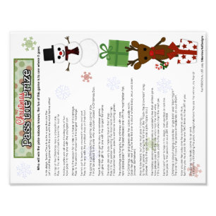 Pass the Prize Christmas Holiday Party Game by MHD Photo Print