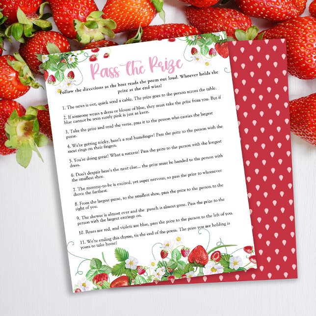Pass the Prize | Strawberry Baby Shower (Creator Uploaded)
