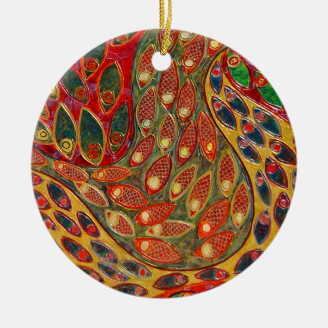 "Passage" (painting) Ceramic Tree Decoration (Front)