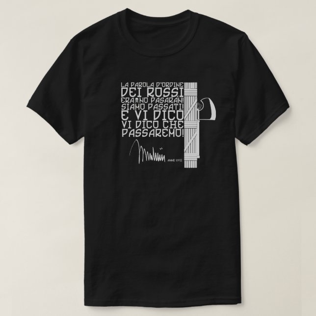 PASSAREMO! T-Shirt (Design Front)