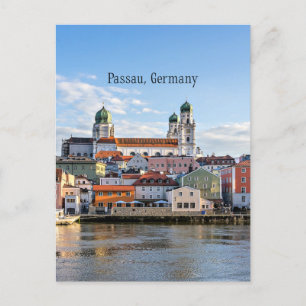 Passau, Germany cityscape photograph Postcard