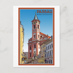 Passau - Pfarrkirche St Paul Postcard