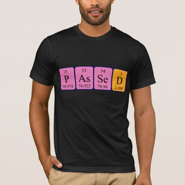 Passed periodic table name shirt (Front)