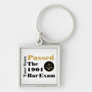 Passed the Bar Exam (Customize State & Year) Key Ring