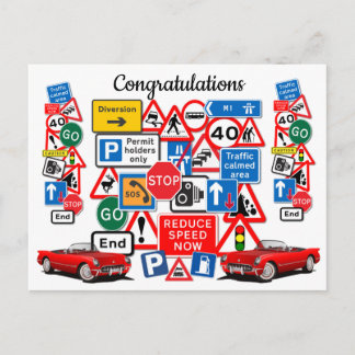 Passed your Driving Test,  Congratulations! Postcard