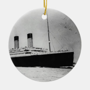 Passenger Liner Steamship RMS Titanic Ceramic Tree Decoration