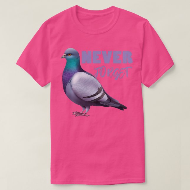 passenger pigeon Never Forget Ts 1 T-Shirt (Design Front)