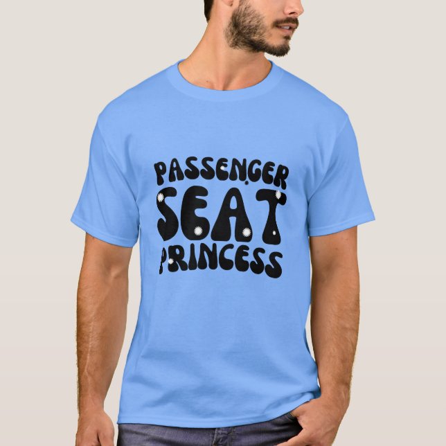 Passenger Seat Princess T-Shirt Design Summer sea  (Front)