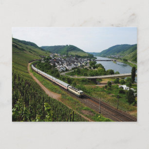 passenger train in Neef Postcard