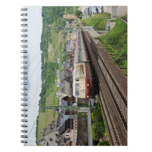 passenger train in Oberweser Spiral Notebook