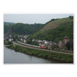 passenger train photo print