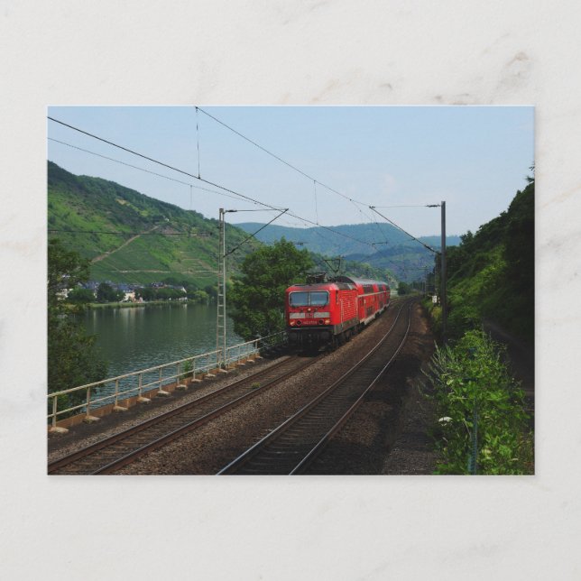 passenger train postcard (Front)