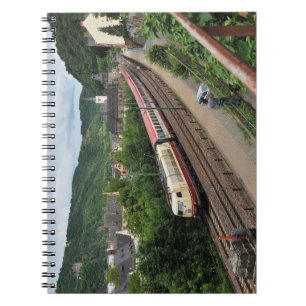 passenger train spiral notebook