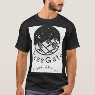 PassGate Travel Always Black Men's T-Shirt