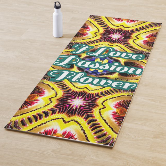 Passiflora Caerulea Pattern Yoga Mat (In Situ)