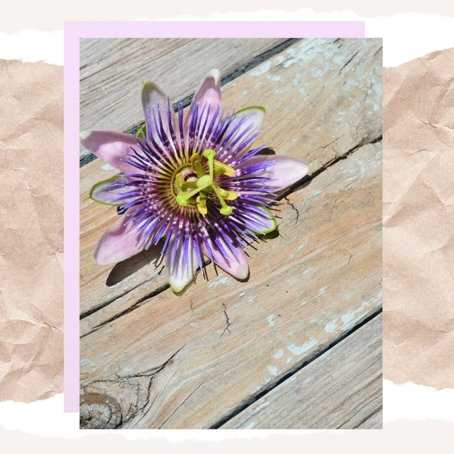 Passiflora Floral Weathered Wood paper (Creator Uploaded)