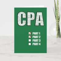 Passing 2 Parts CPA Congratulations