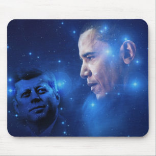 Passing of the Torch, John F. Kennedy Barack Obama Mouse Pad