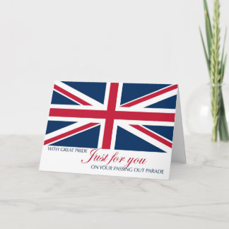 Passing Out Parade Congratulations Union Jack Card