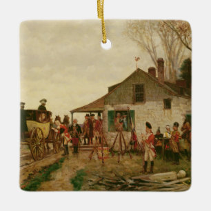 Passing the Outpost Ceramic Tree Decoration