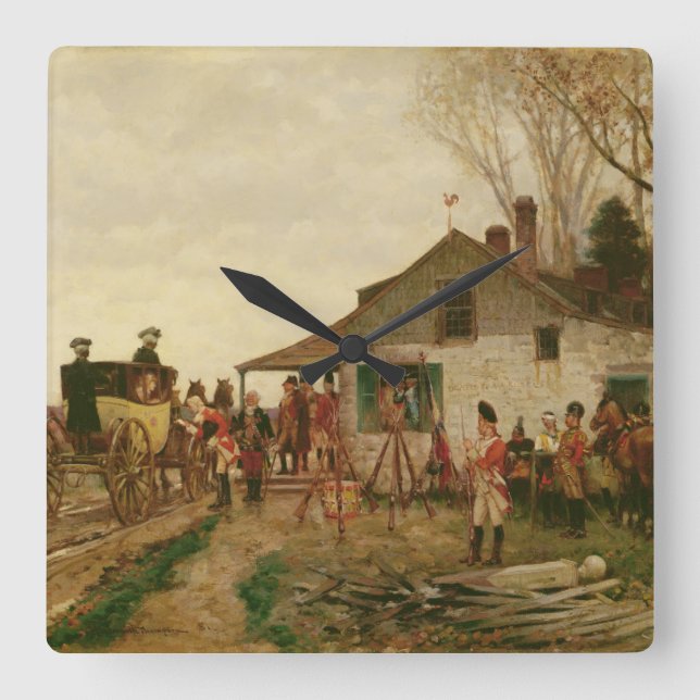 Passing the Outpost Square Wall Clock (Front)