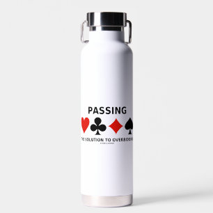 Passing The Solution To Overbidding Bridge Advice Water Bottle