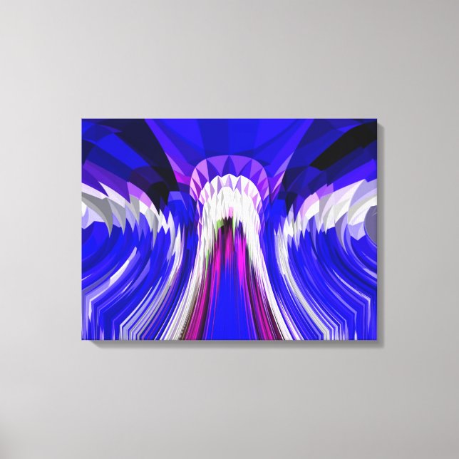 Passing time abstract art canvas print (Front)