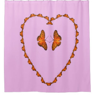 Passion butterflies in heart - Dance with me Shower Curtain