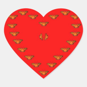 Passion butterfly love in heart - Dance with me Sticker