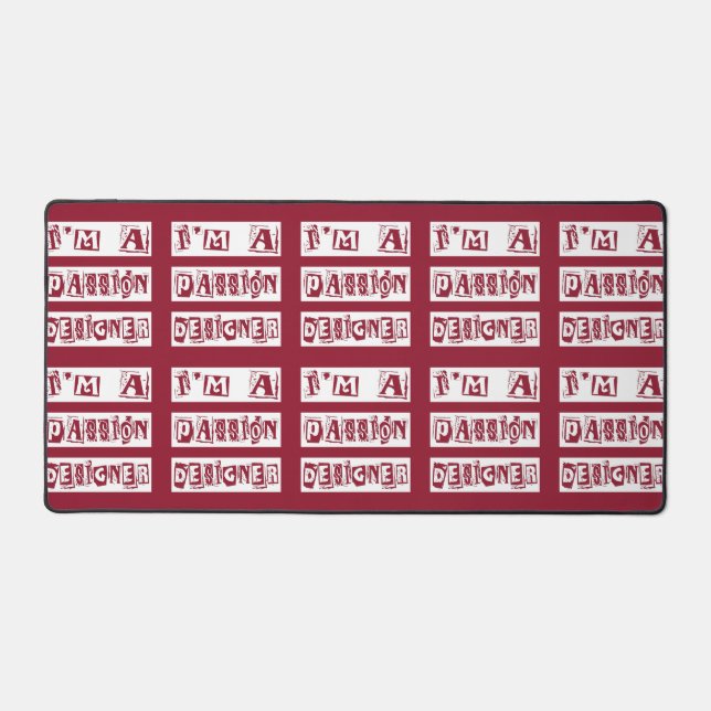 Passion Designer Desk Mat (Front)