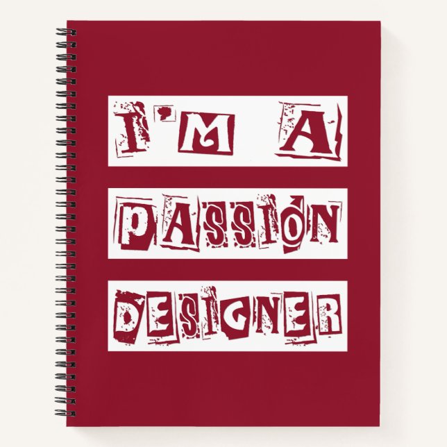 Passion Designer Notebook (Front)
