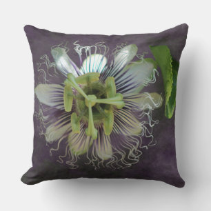 Passion Flower Digital Art Cushion