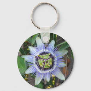 passion flower magnet key ring