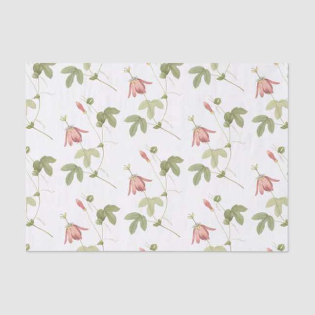 Passion Flower Pattern Tissue Paper (Front)