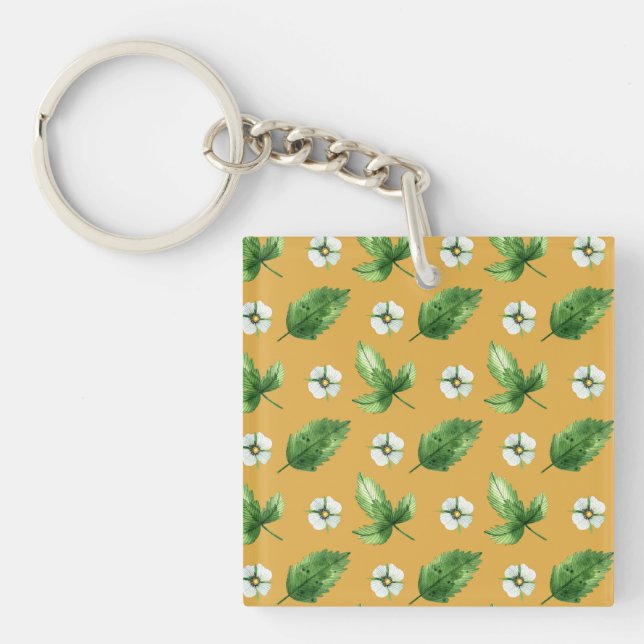 Passion Flower Vine Key Ring (Front)