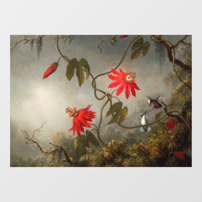 Passion Flowers with Hummingbirds Heade (Sheet)