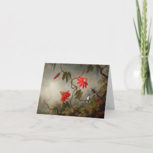 Passion Flowers with Hummingbirds Heade Invitation