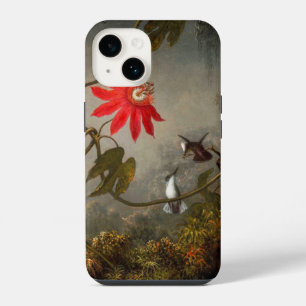 Passion Flowers with Hummingbirds Heade iPhone 14 Case