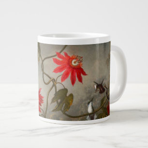 Passion Flowers with Hummingbirds Heade Large Coffee Mug