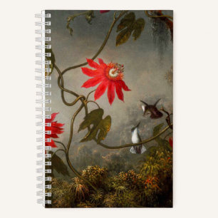 Passion Flowers with Hummingbirds Heade Notebook