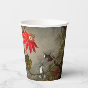 Passion Flowers with Hummingbirds Heade Paper Cups
