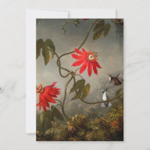 Passion Flowers with Hummingbirds Heade Save The Date