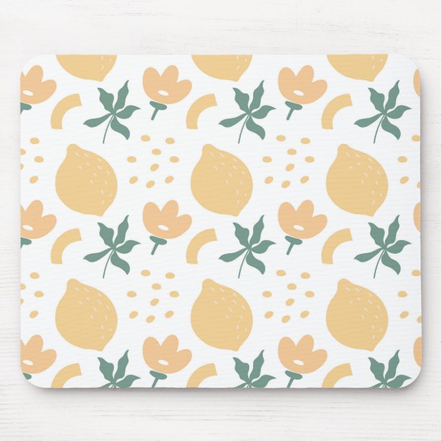 Passion Fruit Flower Mouse Pad (Front)