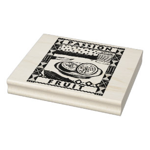Passion Fruit Rubber Stamp